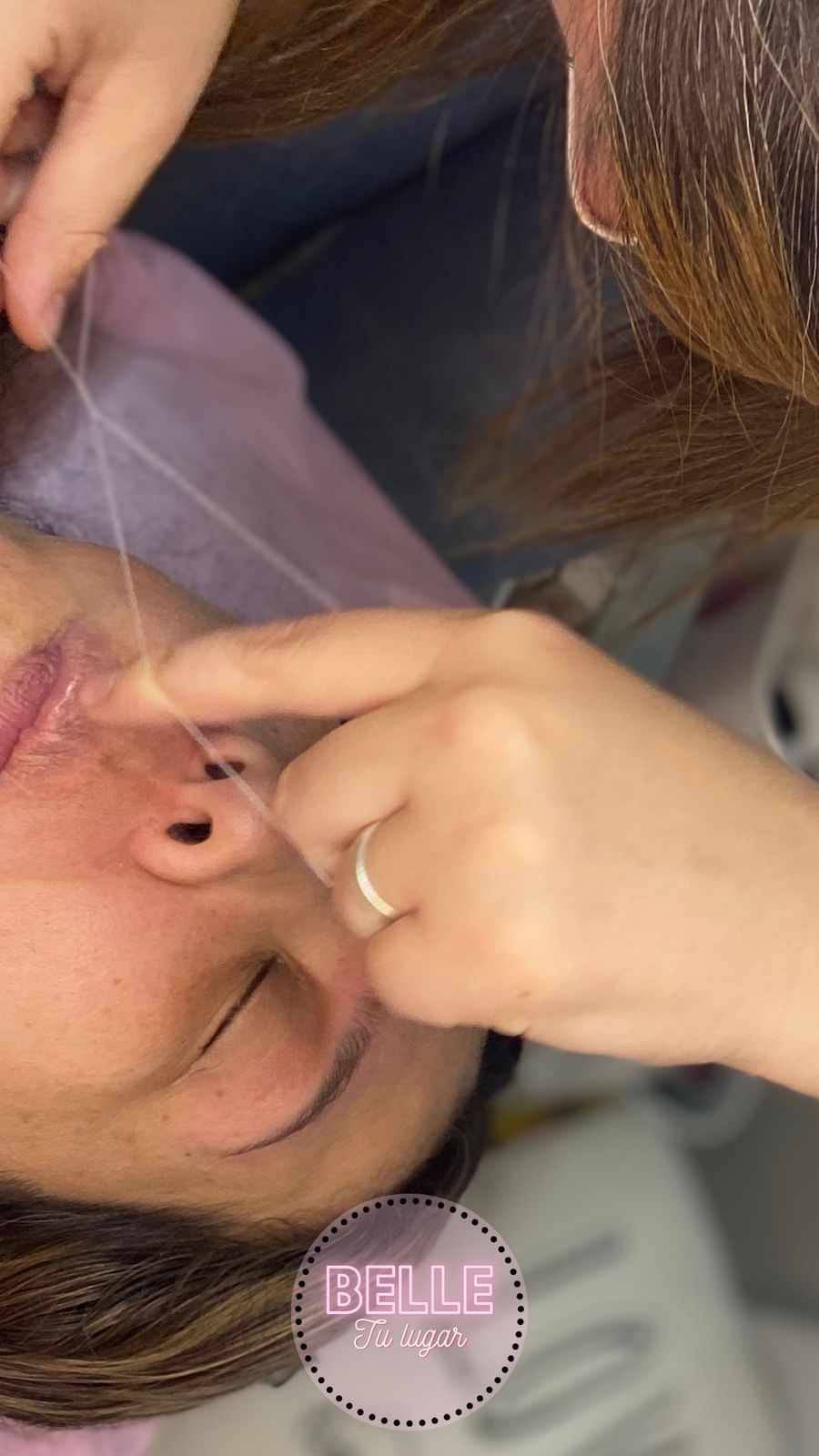 Depilación con hilo